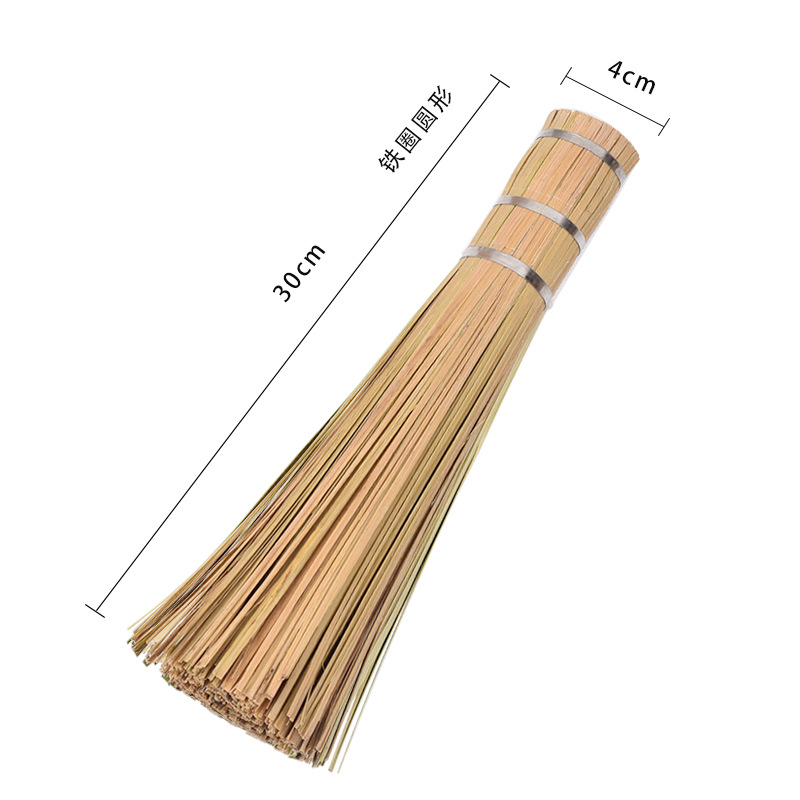 铁圈圆形竹锅刷