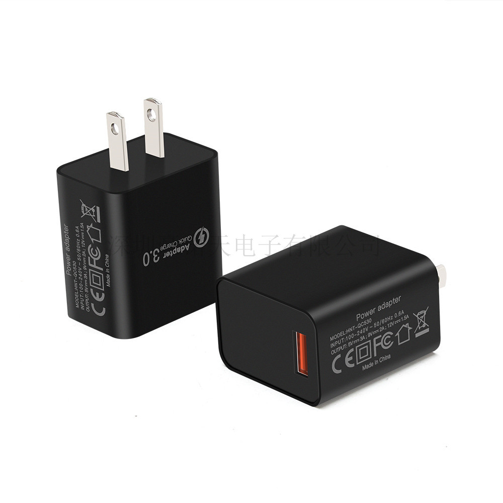 QC3.0 Charger Wireless Charger US USB Charging Head 9V2A Smartphone Fast Charging 18W Fast Charging EU
