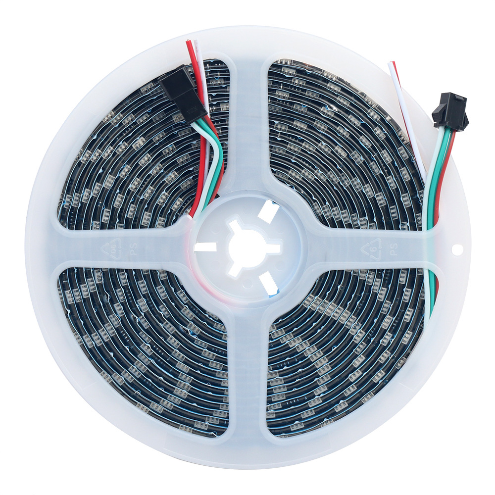 12v magical color led strip light strip self-adhesive ws2811 drip glue waterproof 60 lights blackboard ultra bright flowing water running horse light
