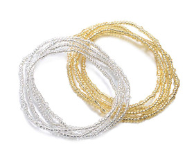 Beach Chain Double Chain 2-Piece Set Bikini Chain Belly Handmade Bead Waist Chain Jewelry Waist Bead Chain