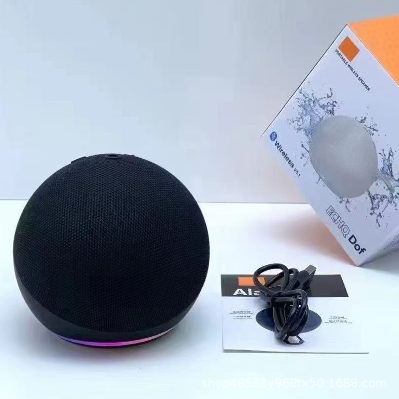 26Alaxe Bluetooth Speaker Heavy Bass Small Steel Cannon Outdoor High Power High Quality Desktop Mini Speaker