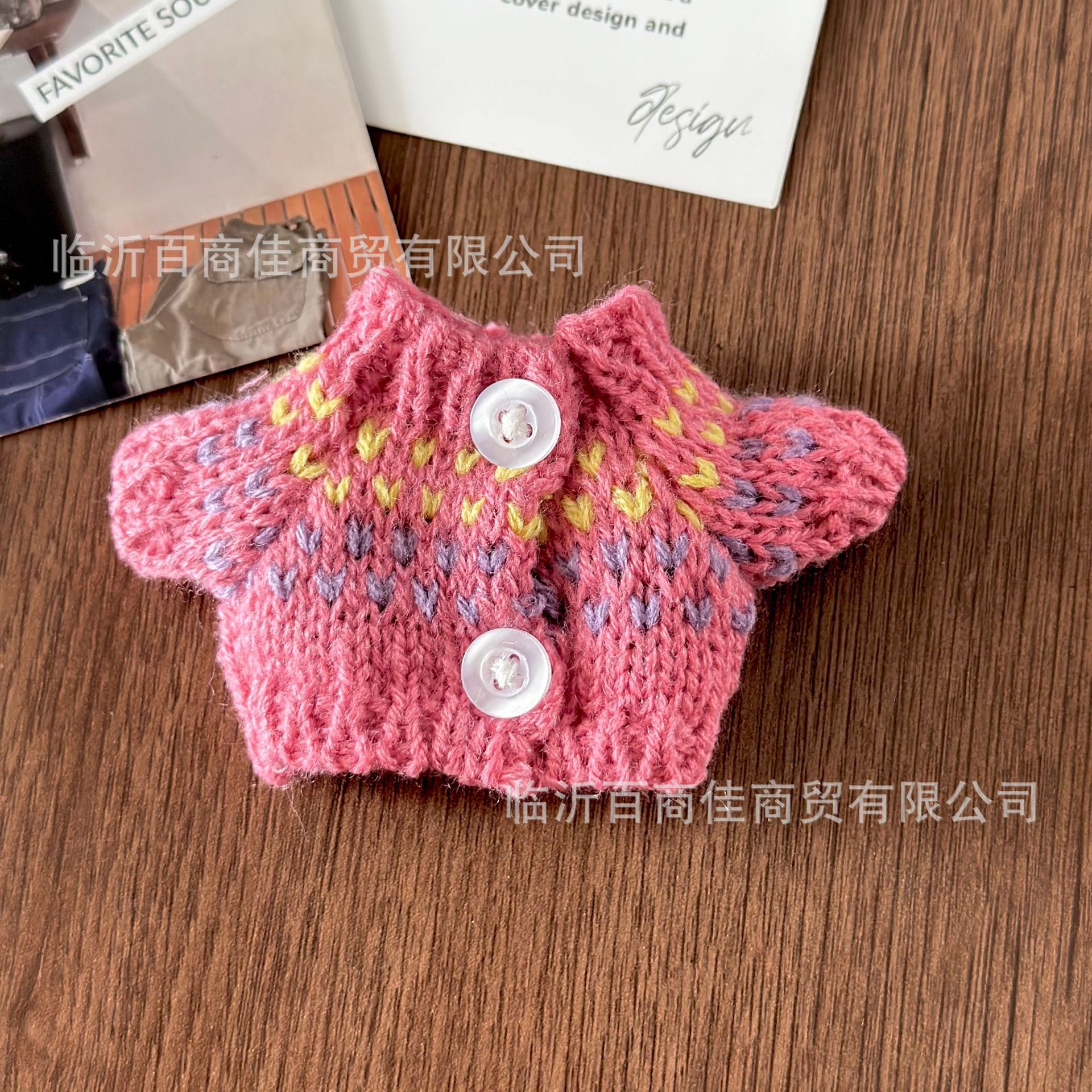 粉色满天星纽扣款 · 高5CM----------宽5CM