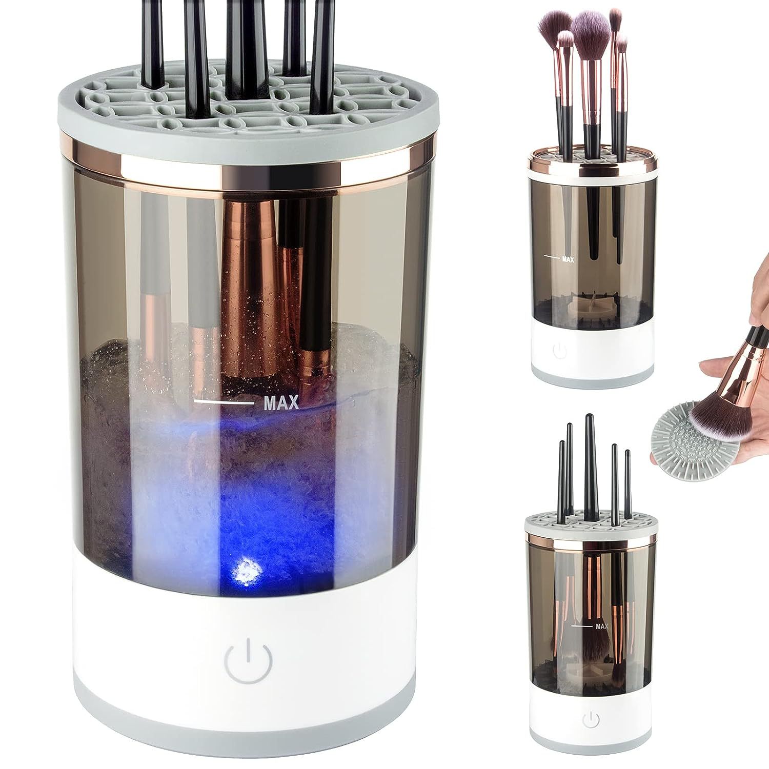 Fully automatic quick-dry electric makeup brush cleaner, makeup brush spin-dry tool cleaning machine