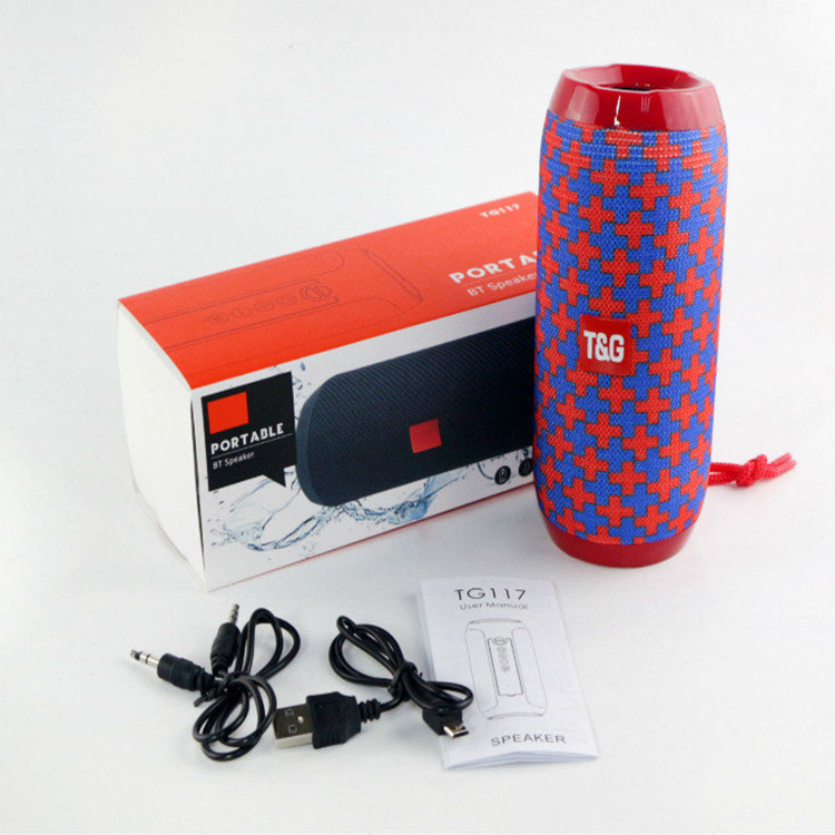 TG117 Waterproof Wireless Bluetooth Portable Speaker with Card Slot, Sports Subwoofer, Bluetooth 5.0