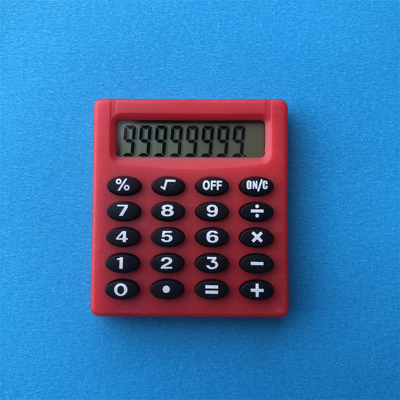 Small Square Mini Calculator Student Stationery Arithmetic Calculator Pocket 8-Digit Calculator