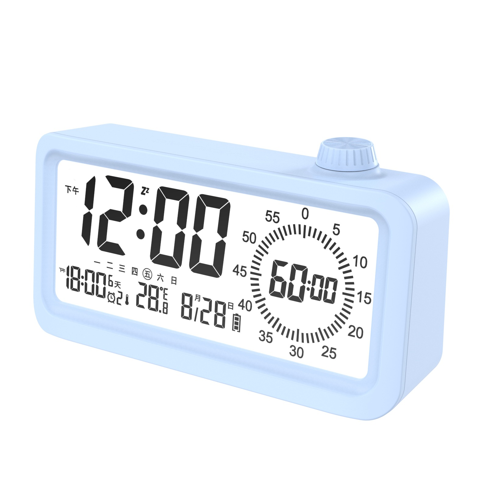 Student Special Visual Timer Clock Living Room Night Light Dual Display Children Timing Alarm Clock