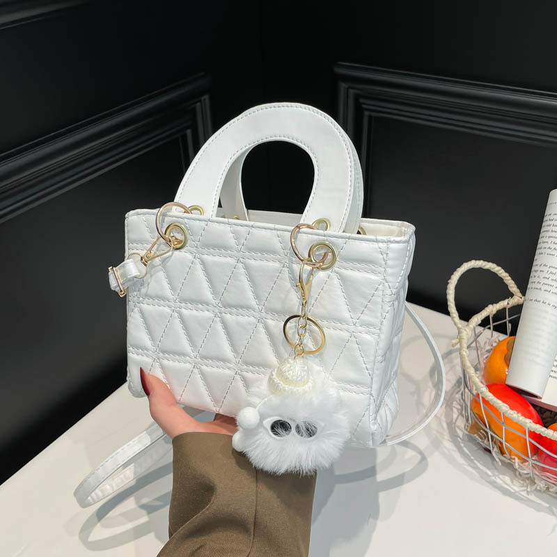 Diamond Grid Small Bags Women's Bags 2026 Popular New Casual Handbags Simple Shoulder Crossbody Bags
