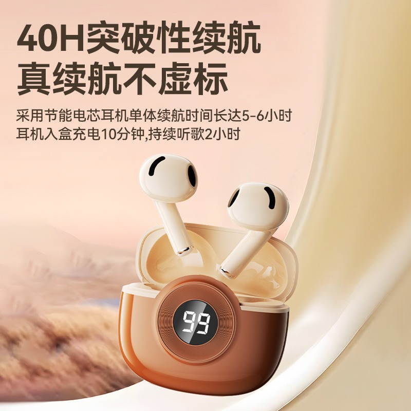 K54 Noise Cancelling Bluetooth Earbuds High Appearance Sound Quality Touch Screen Digital Display In-ear Sports True Wireless Earbuds k