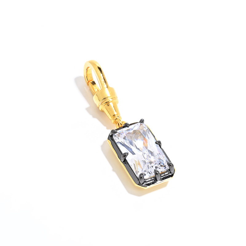 Sweet Cool Style S925 Silver Gold-Plated Three-Dimensional Geometric Round Pendant Earrings for Women