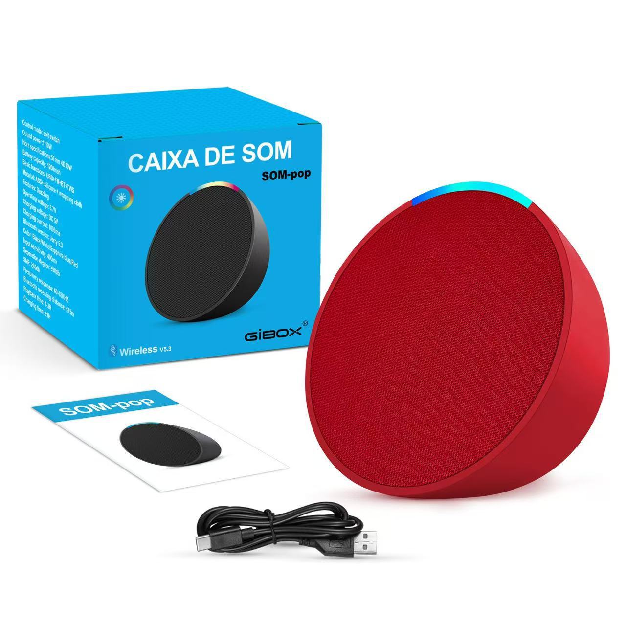 2026 new product Alaxe pop Bluetooth speaker wireless fabric card small audio heavy bass outdoor