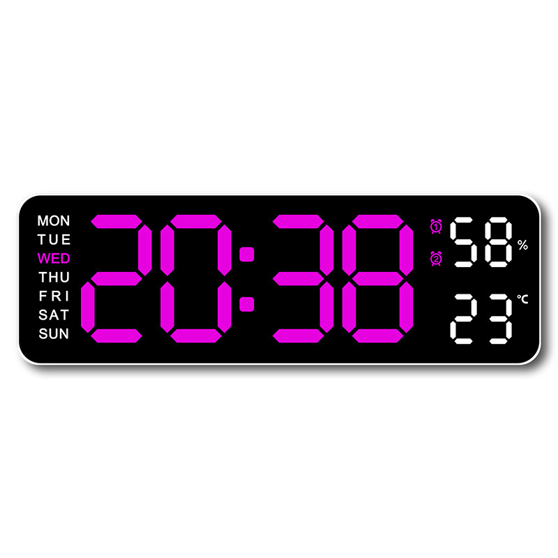 5503 Electronic Clock Simple Multifunctional Rectangle Large Font Alarm Clock Hanging or Standing