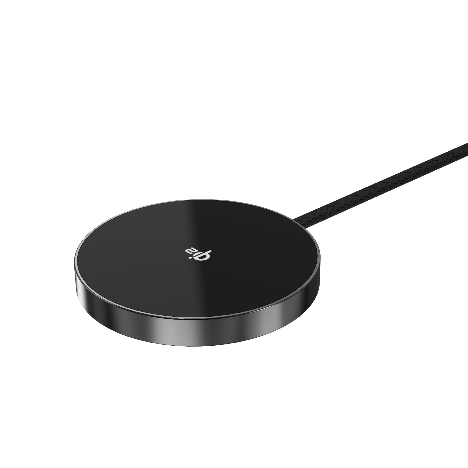 Qi2 Braided Cable 1.5m Long Ultra-Thin Strong Magnetic 15W MPP Wireless Charger Compatible with Apple 15W Fast Charging