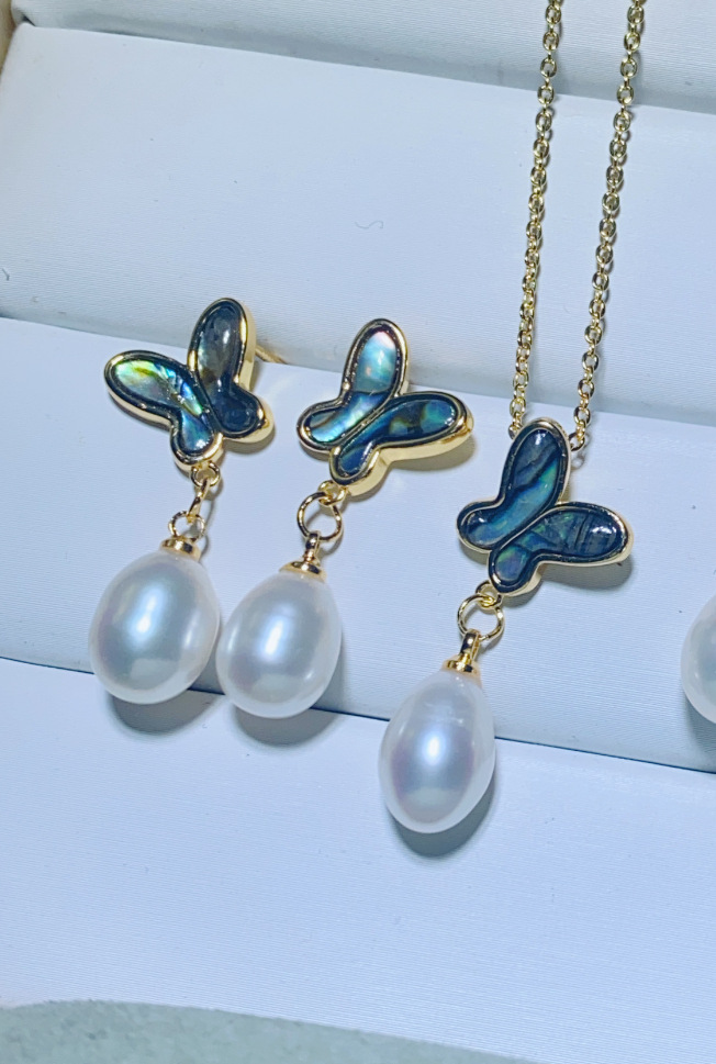 DIY Pearl Accessories Silver Needle 18K Gold-Plated Micro-Set Zircon Swan Earrings Empty Mount Earrings Pearl Accessories