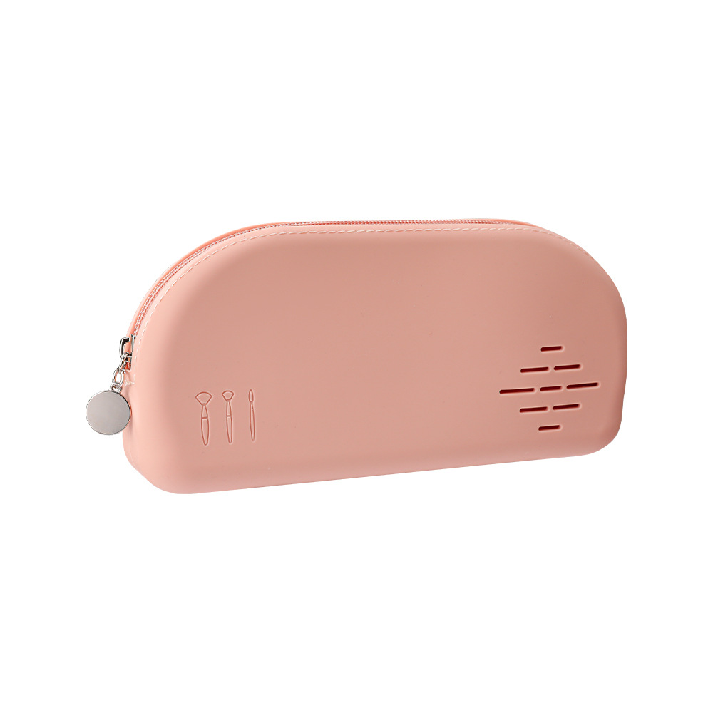 Silicone makeup storage bag dustproof makeup brush storage tool bag travel portable cosmetic handbag