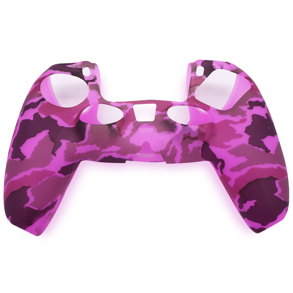 PS5 silicone case game controller silicone case camouflage water print case protective cover spray paint feel watercolor case PS5 accessory
