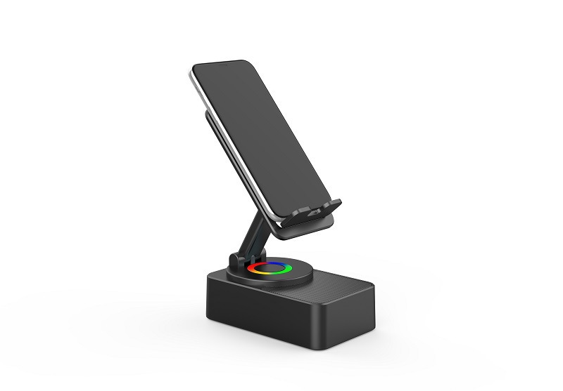 Multifunctional three-in-one desktop phone holder Bluetooth speaker power bank wireless audio high sound quality