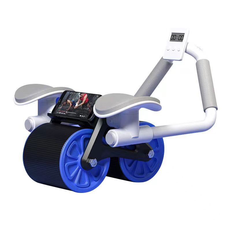Ab Roller Automatic Abdominal Wheel Trainer with Elbow Support, Silent, for Men and Women, Tummy Tuck and Weight Loss, Ab Training