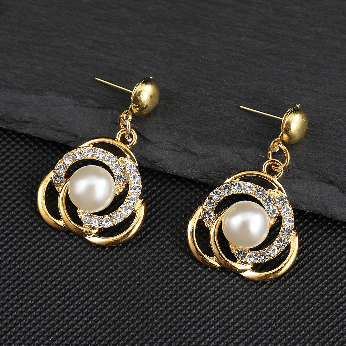 Pearl Necklace Set Bride Accessories Dress Banquet Alloy Electroplated