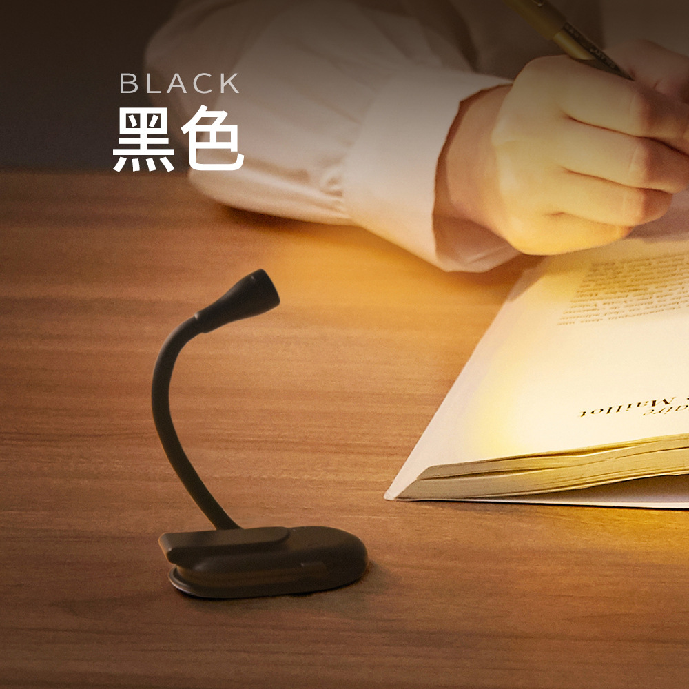 New Mini Small Desk Lamp USB Charging Portable Clip and Stand Dual Use Reading LED Night Light Gift