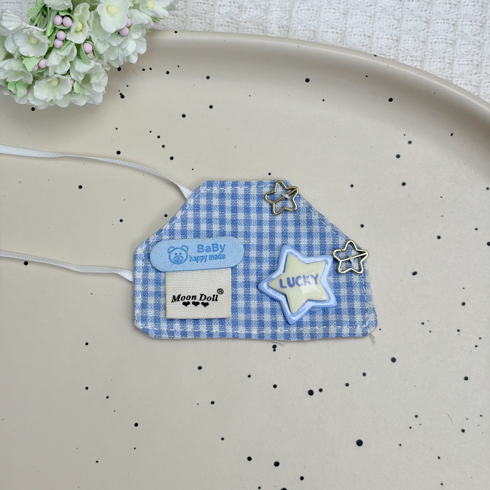 10cm doll clothing self-mocking bear hello Kitty dress up bjd Labubu apron accessory cotton doll accessory
