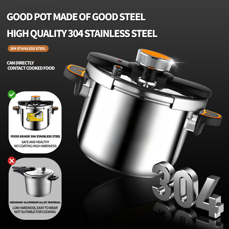 Select304 stainless steel pressure cooker safety anti-explosion thickened knob type gift pressure cooker