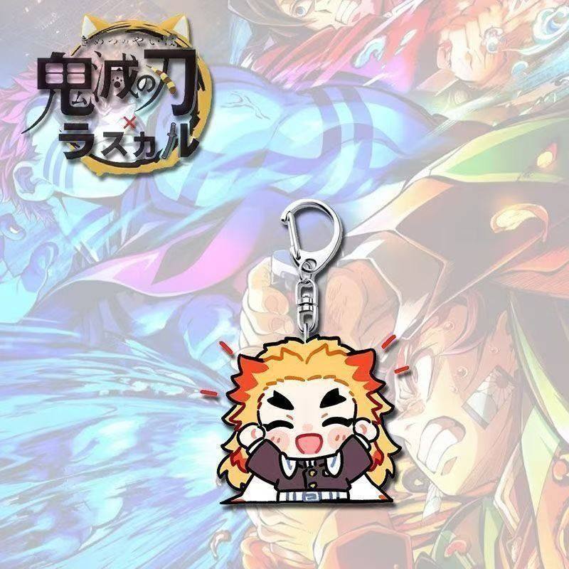 Demon Slayer Keychain Cartoon Anime Shinobu Kocho Mitsuri Kanroji Student Backpack Pendant Accessories
