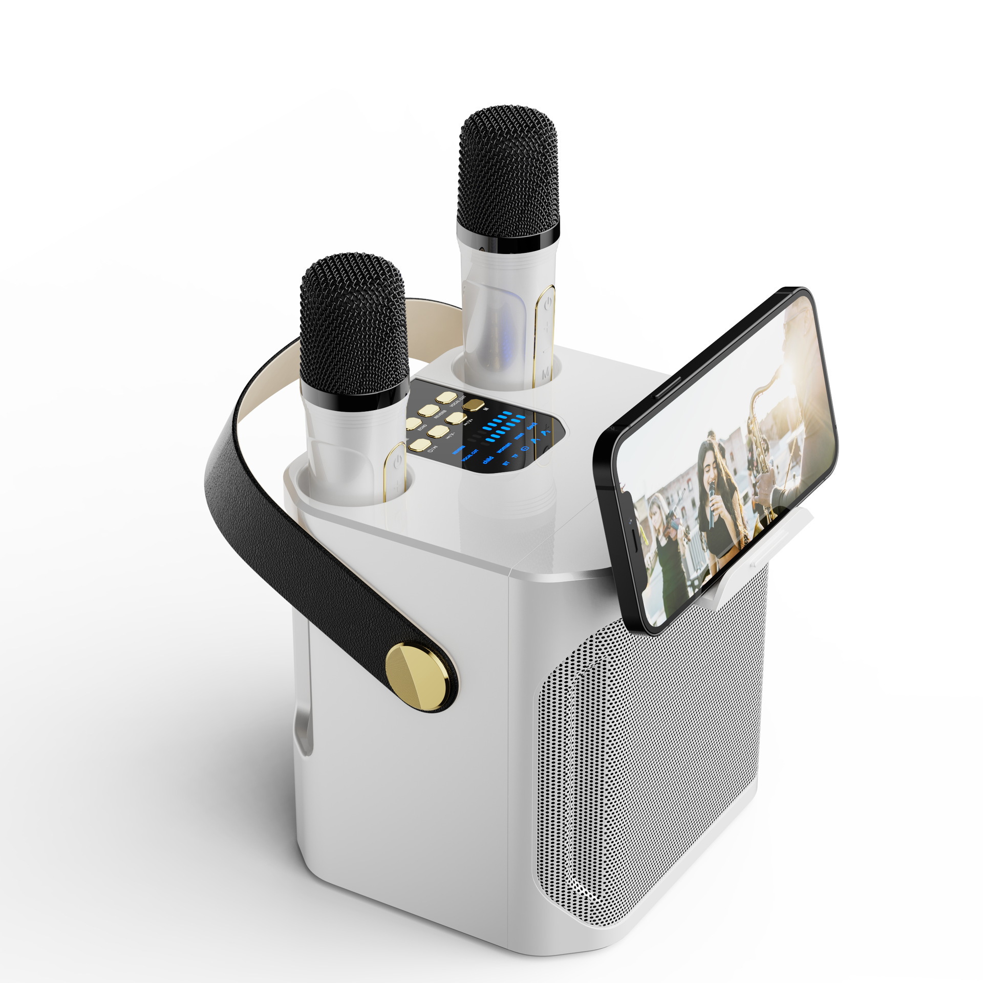S882 Outdoor K歌 Bluetooth Speaker Loud YS203 Home Wireless Microphone All-in-One Small Speaker