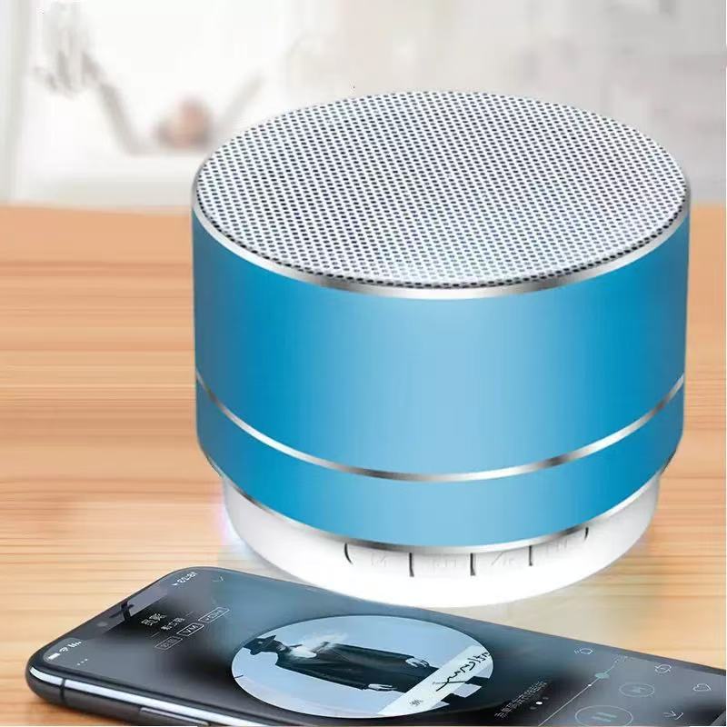 A10 Metal Bluetooth Speaker Small Steel Cannon Bass Outdoor Small Audio Home Desktop Mini Speaker