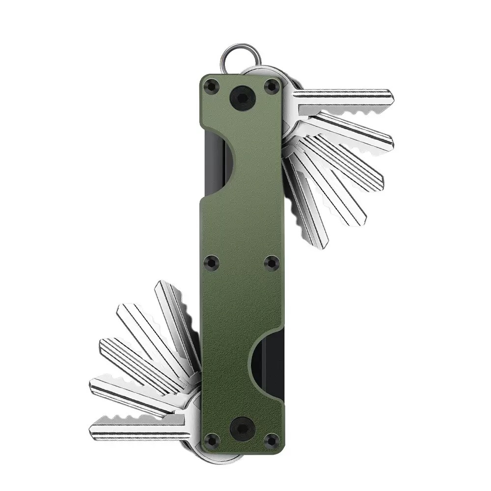 New Double-head Metal Key Ring Aluminum Alloy Multi-key Organizer Can Hold 2-6 Keys