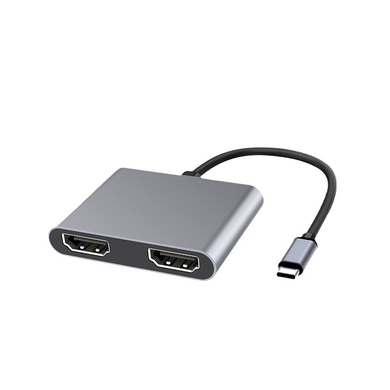 Type-C expansion dock one-to-two HUB HDMI USB-C adapter supports 4K HD output