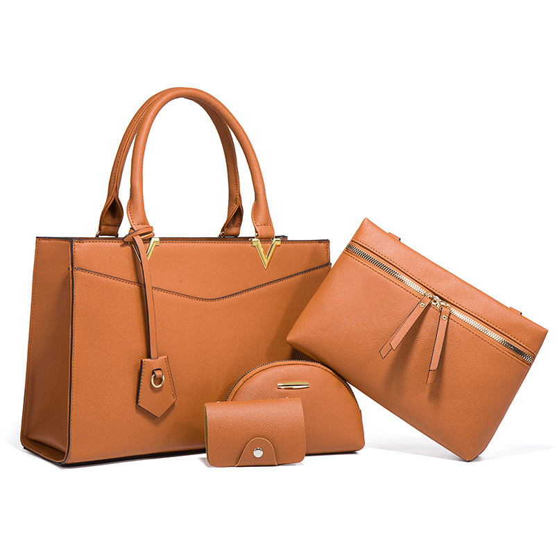 2026 new women's bag handbag large capacity four-piece set mother-child bag crossbody large bag medium bag