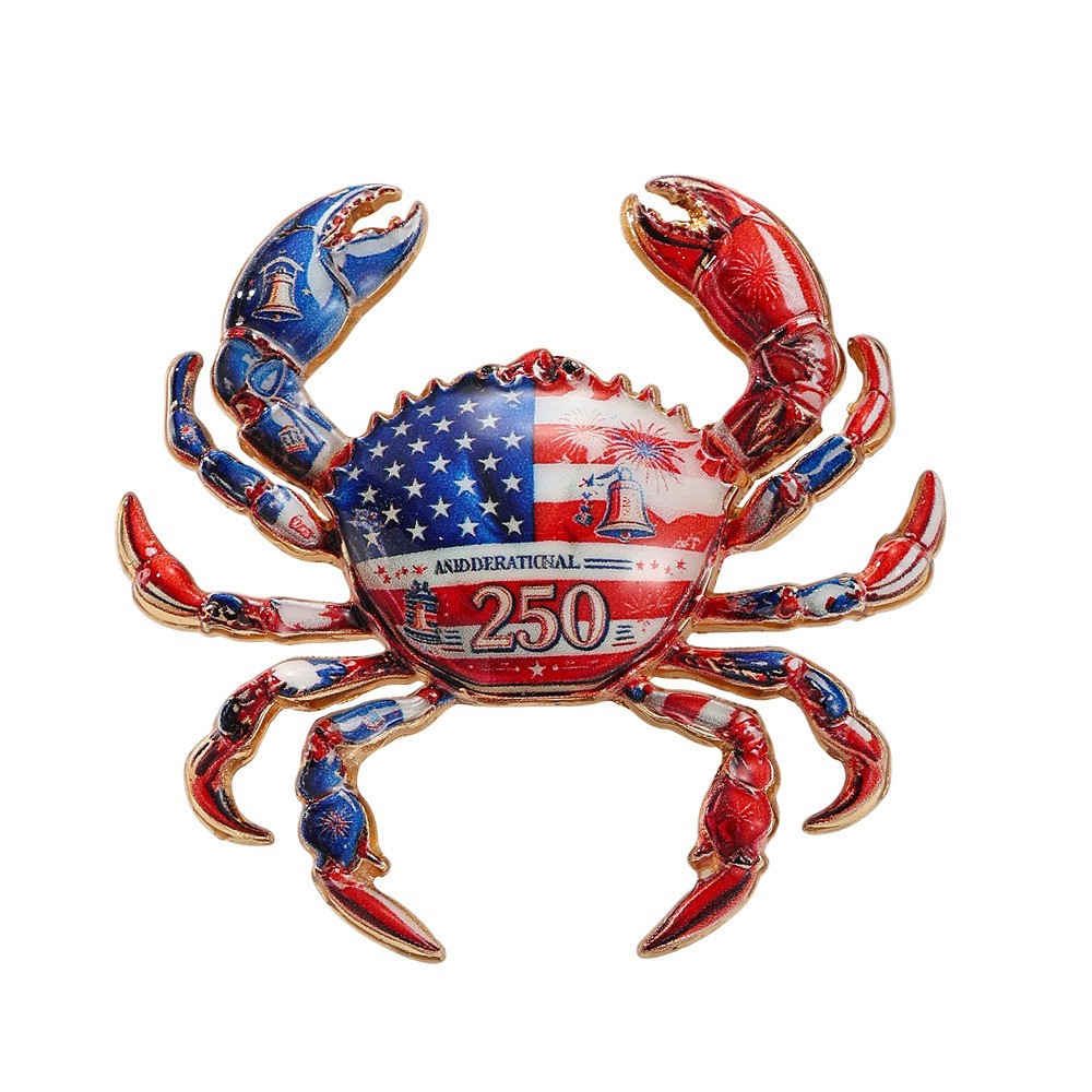 2026 US Founding 250th Anniversary Commemorative Brooch Independence Day Patriotic Medal Corsage Accessory