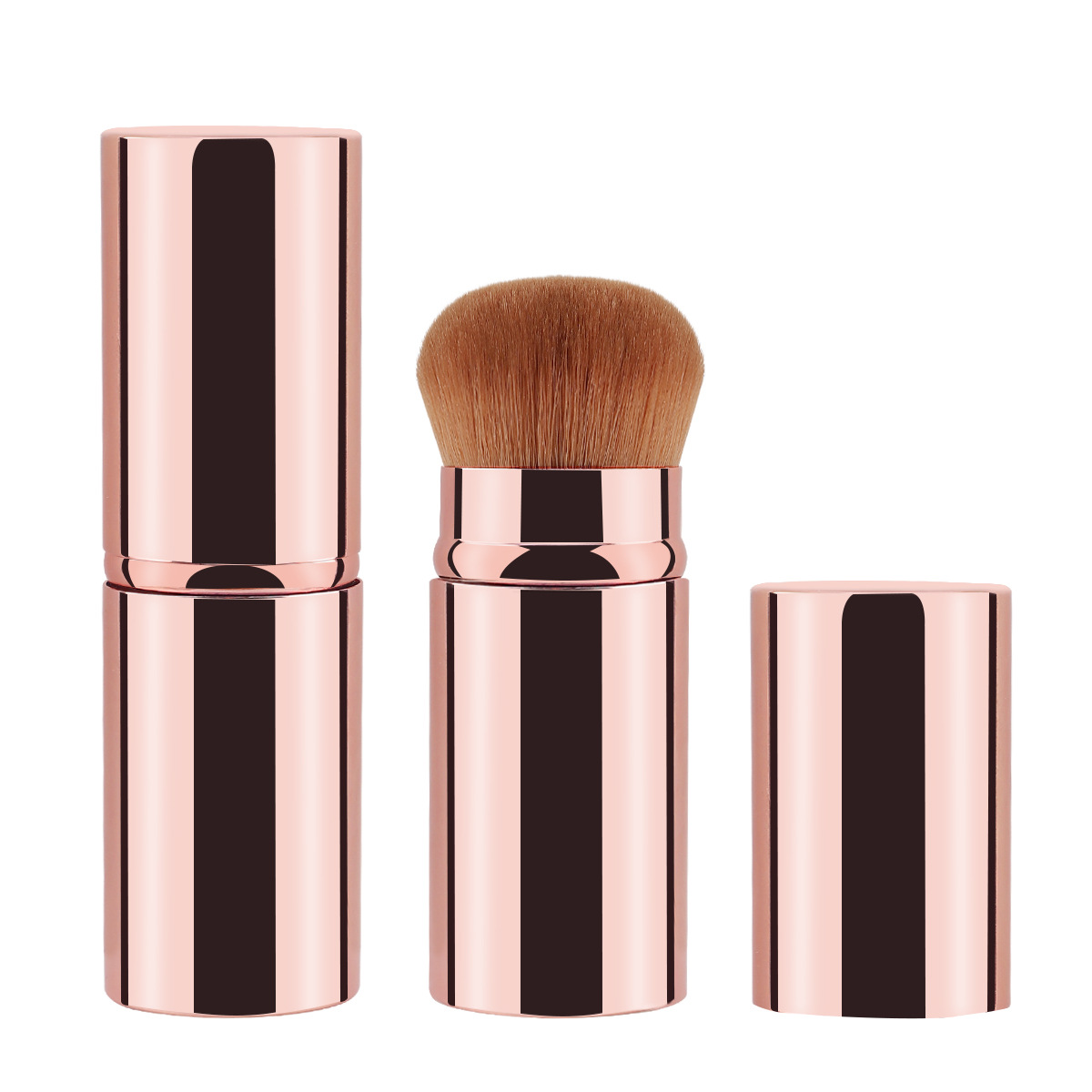 New Portable Telescopic Brush Makeup Brush Cangzhou Blush Brush Powder Brush Loose Powder Brush Multifunctional Cosmetic Tool