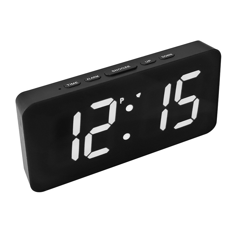 Automatic Correction Japanese Radio Controlled LED Electronic Clock Silent Clock Smart Night Light Alarm Clock Silent Digital Clock