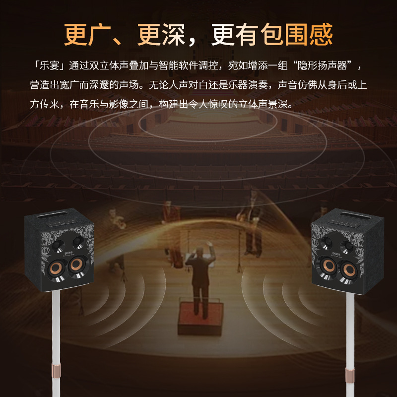 DOSS Leyan Third Generation K Song Version Panoramic Sound Combination Audio Home Theater HIFI Sound Quality Bluetooth Speaker Home