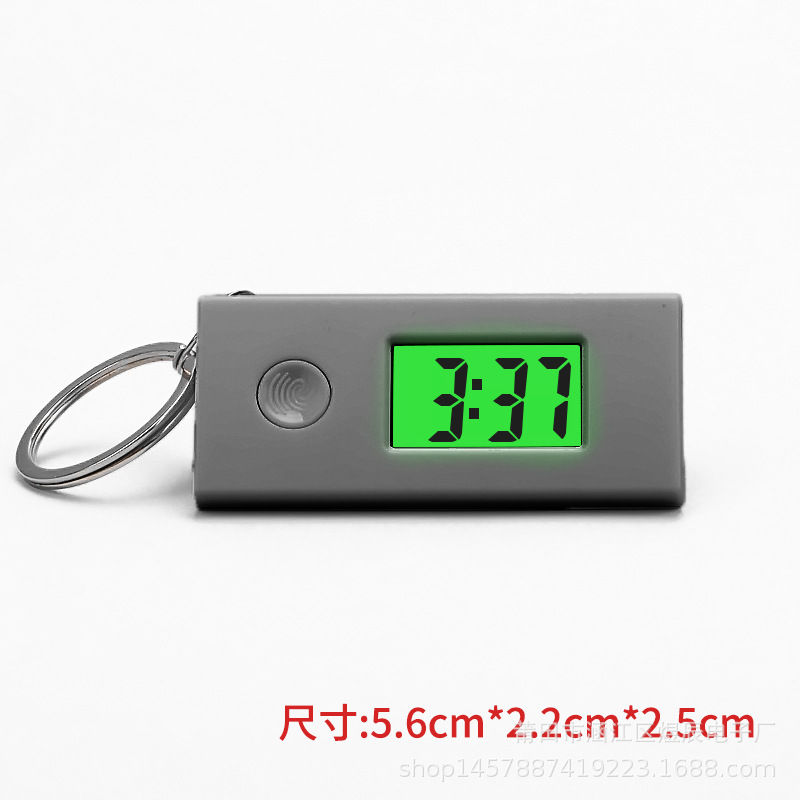 New Work Exam Postgraduate Entrance Exam Silent Electronic Watch Luminous Portable Backpack Keychain Small Hanging Watch Triangle Mini