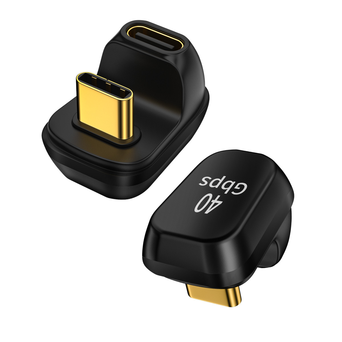 Type-c公转C母U型弯40GB转接头