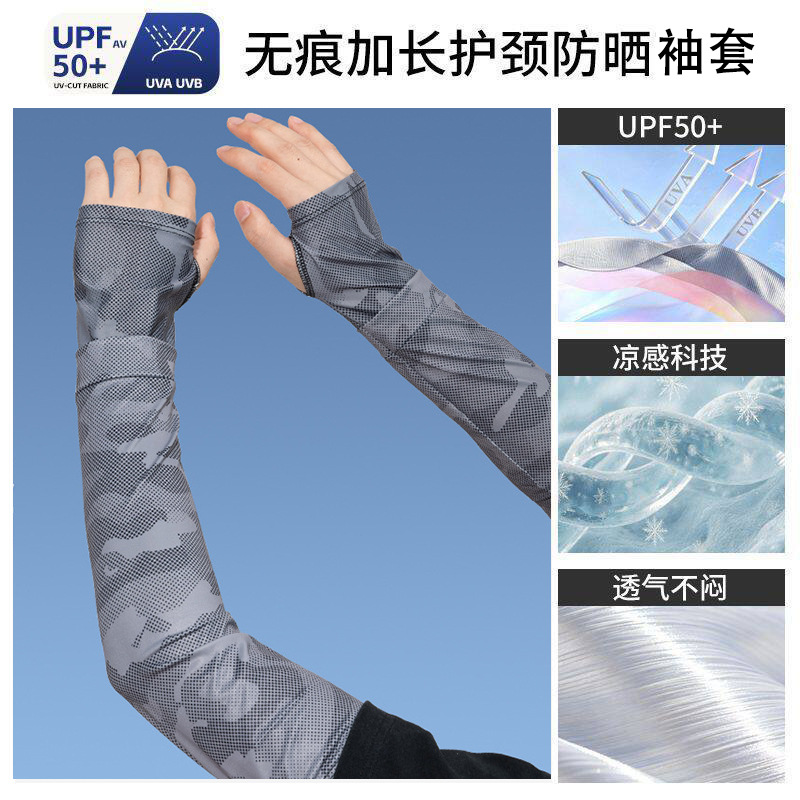 Camouflage Sun Protection Face Mask for Men Ice Silk Summer Loose Sunshade Outdoor Cycling Hiking Fishing Mask UV Protection