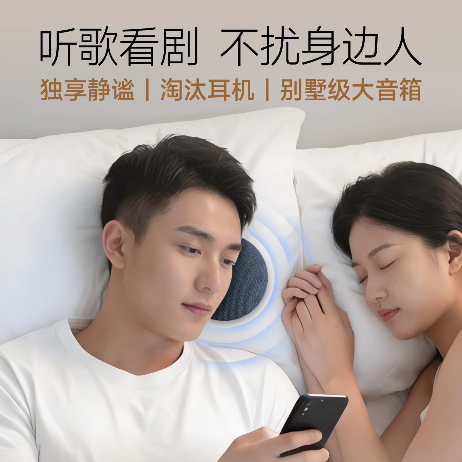 Wubang Zhenshang Yindie HiFi Bluetooth Speaker Music Audiobook High Quality Done Pillow Sleep Speaker