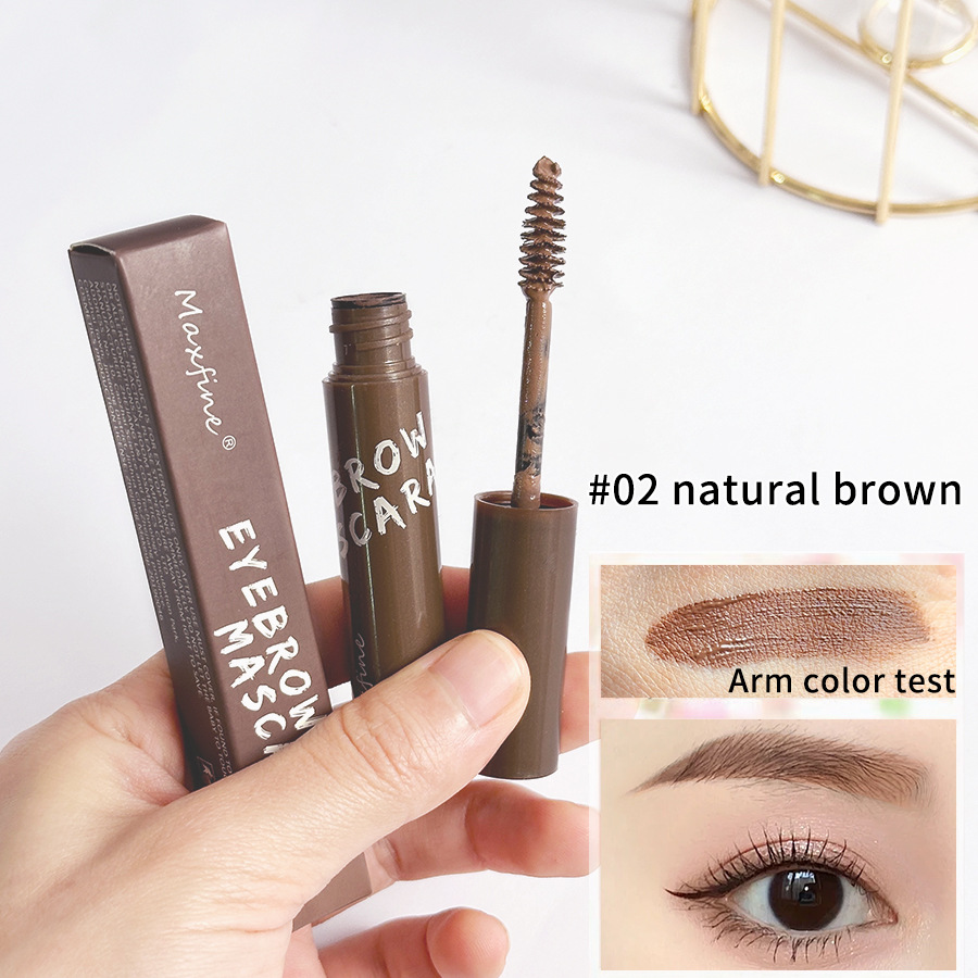 Cross-border makeup Maxfine three-dimensional eyebrow cream eyebrow brush novice easy to use not easy to take off makeup anti-sweat color holding makeup