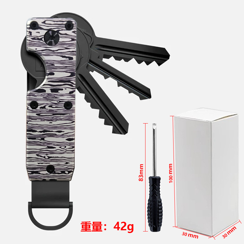 Metal Keychain Aluminum Alloy Key Organizer Key Clip Best Foreign Gift Present