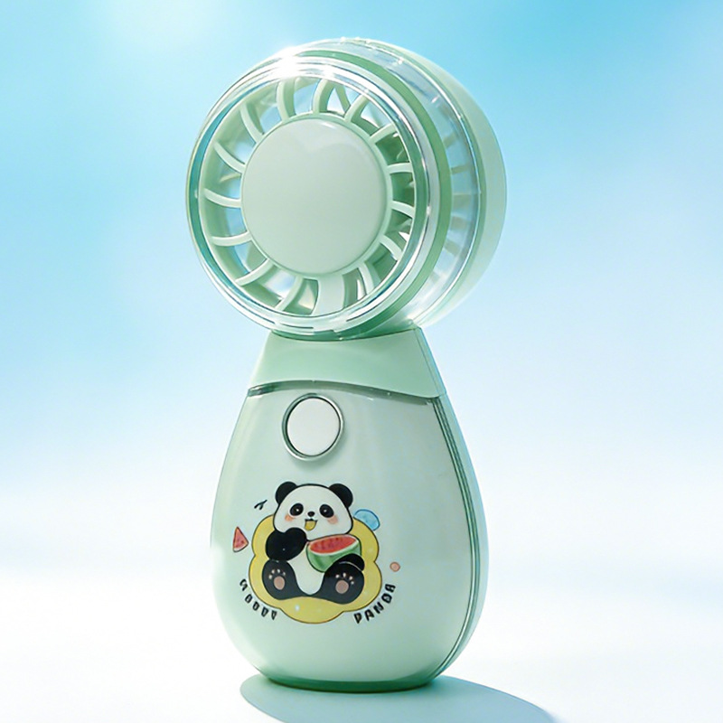 Cute Handheld Small Fan USB Charging Mini Portable Fan Adorable Pet Vertical Electric Fan Silent