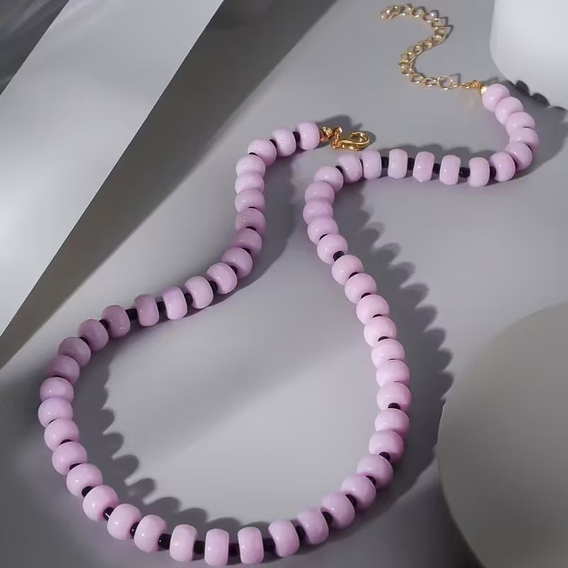 Casual Handmade Natural Stone Beaded Necklace Women's Necklace
