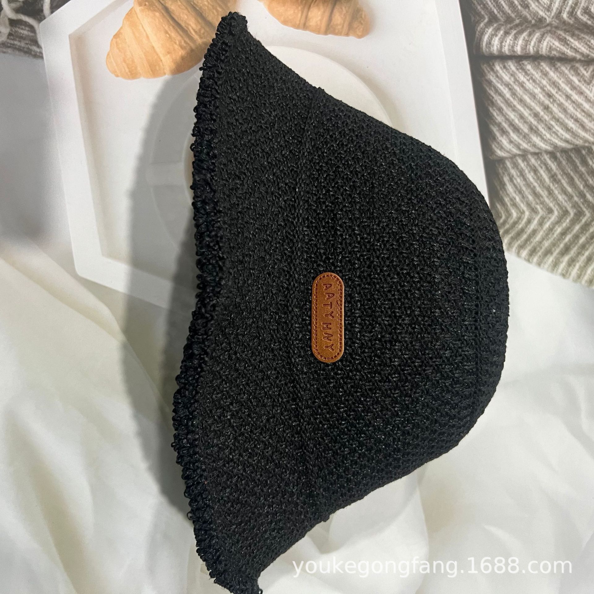 Women's Beach Hat Summer Thin Knit Sun Protection Fisherman Hat Sun Hat Women's Beach Hat