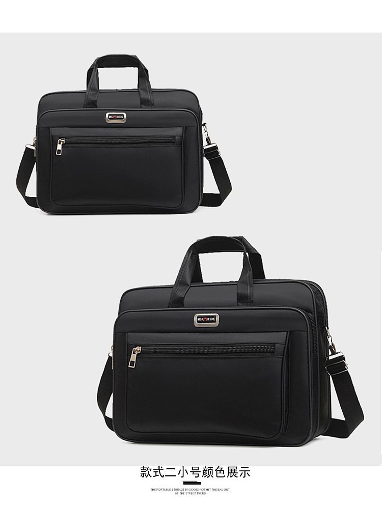 Handheld shoulder laptop tablet computer bag 15 inch office business trip student printing large capacity computer bag
