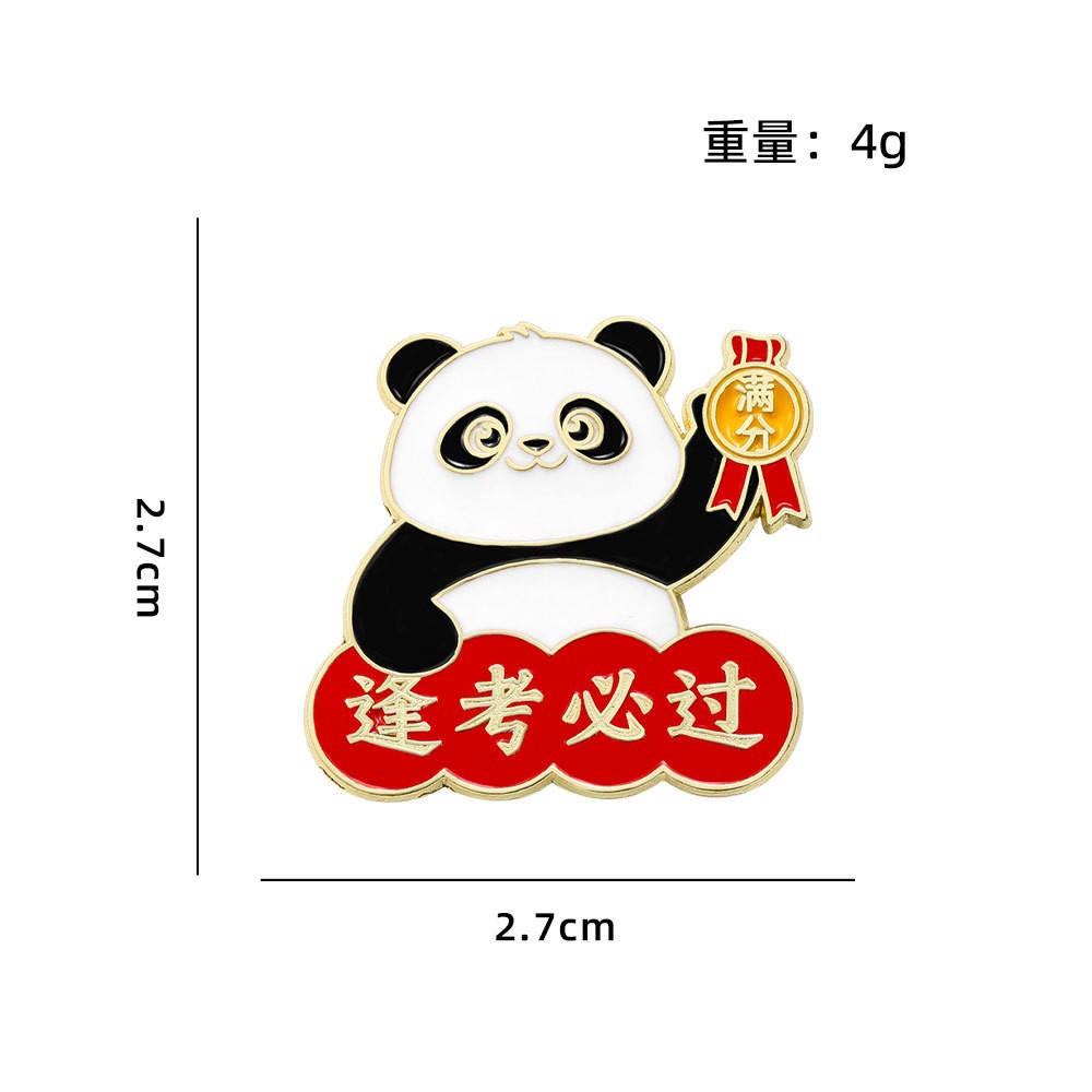 Gold Medal Brooch Graduation Gift Exam Blessing Pass Every Exam Inspirational Text High School College Graduation Badge