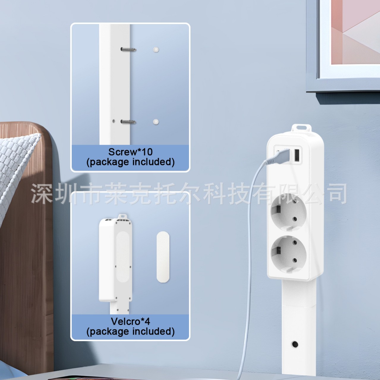 European Standard Outlet Splice Outlet, Wall Outlet Extender Sofa Desk Nightstand Outlet Delay