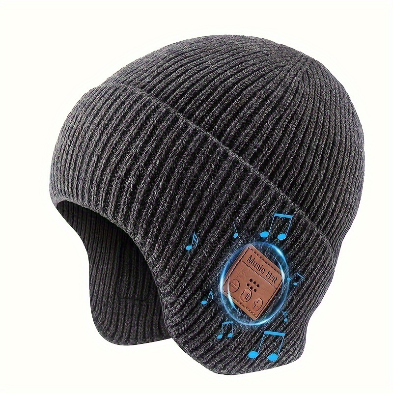 2026 Autumn Winter New Wireless 5.3 Bluetooth Headset Ear-Covering Hat Outdoor Warm Music Ear-Wrap Beanie