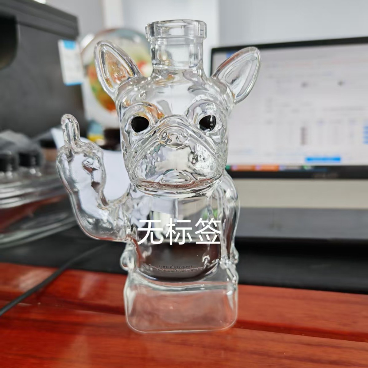 New Funny Whiskey Dog Bottle animal shar pei dog whiskey bottle vodka wine set