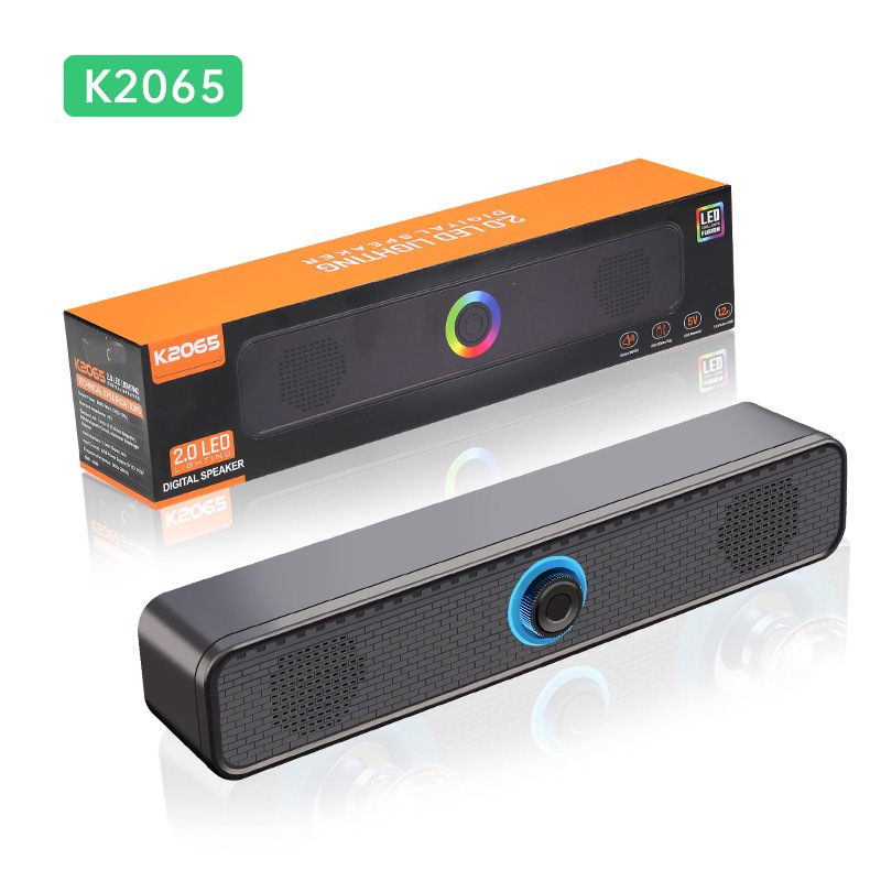 350TS long strip mobile phone Bluetooth speaker notebook computer USB knob wired small speaker soundbar bass